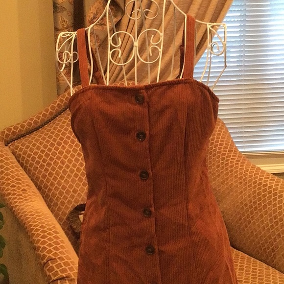 SHEIN Dresses & Skirts - Brown corduroy jumper